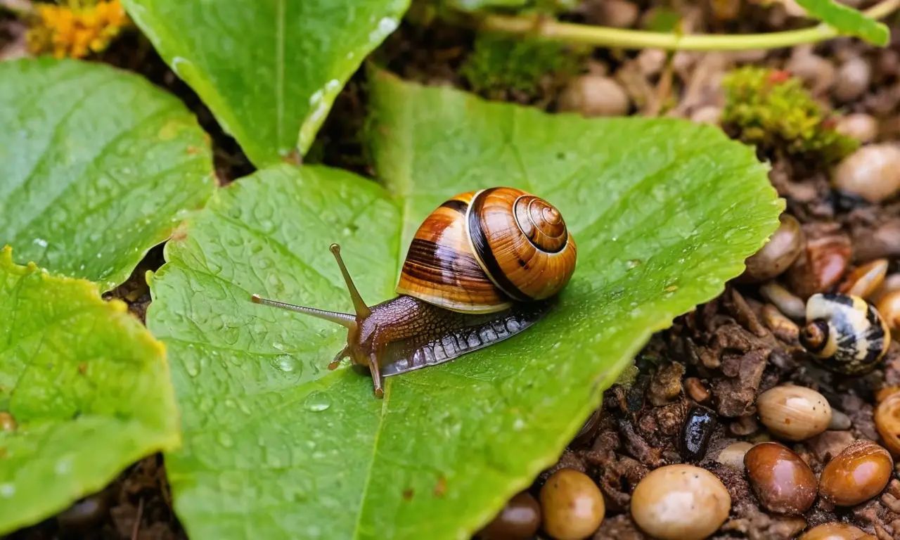 Un jardín vibrante con vida y colores