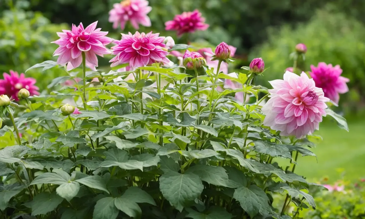 Jardín vibrante y lleno de vida