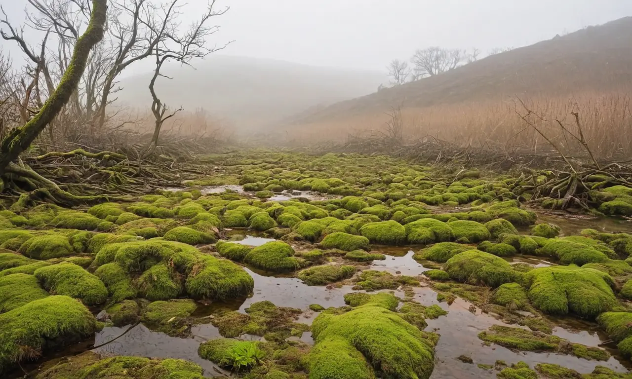 Paisaje desolado revela la furia de la naturaleza