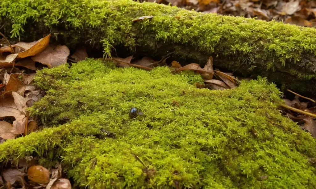 Un bosque vibrante que refleja la descomposición