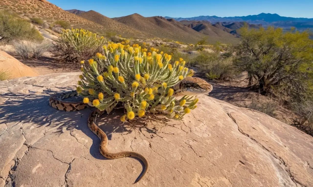 Desierto vibrante con diversidad de vida