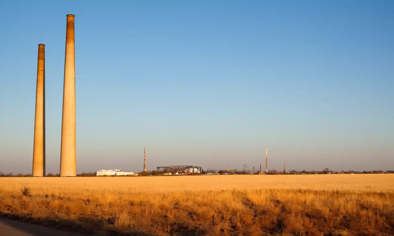 Tierra agrietada y desolada bajo un sol