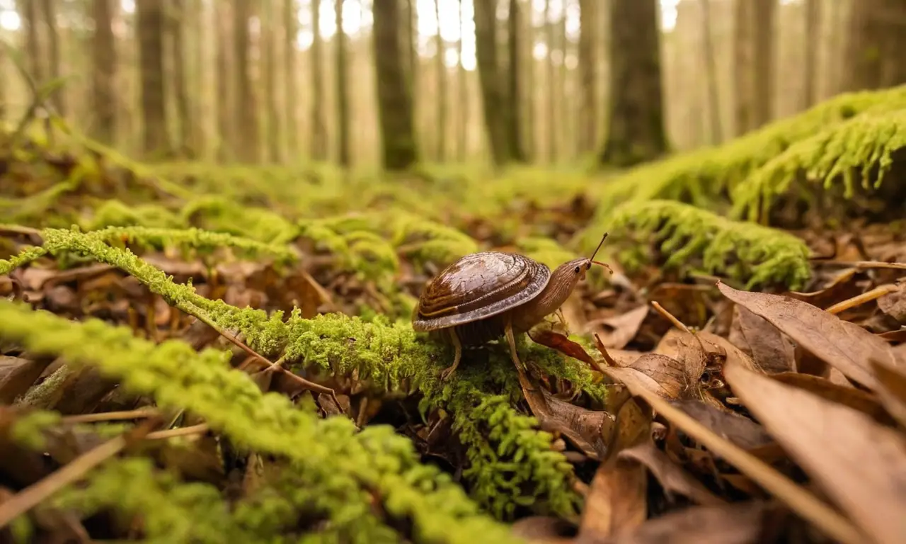 Bosque lleno de vida y descomposición