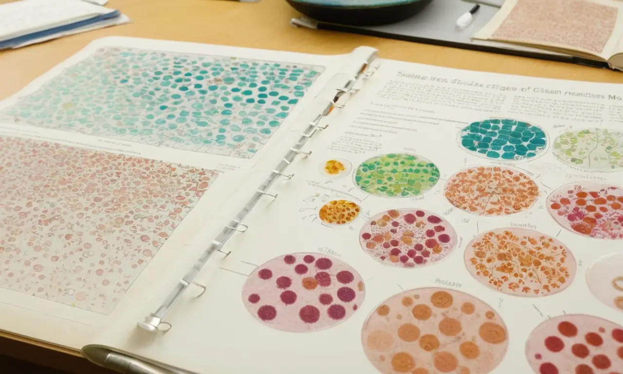 Laboratorio con investigación detallada de células