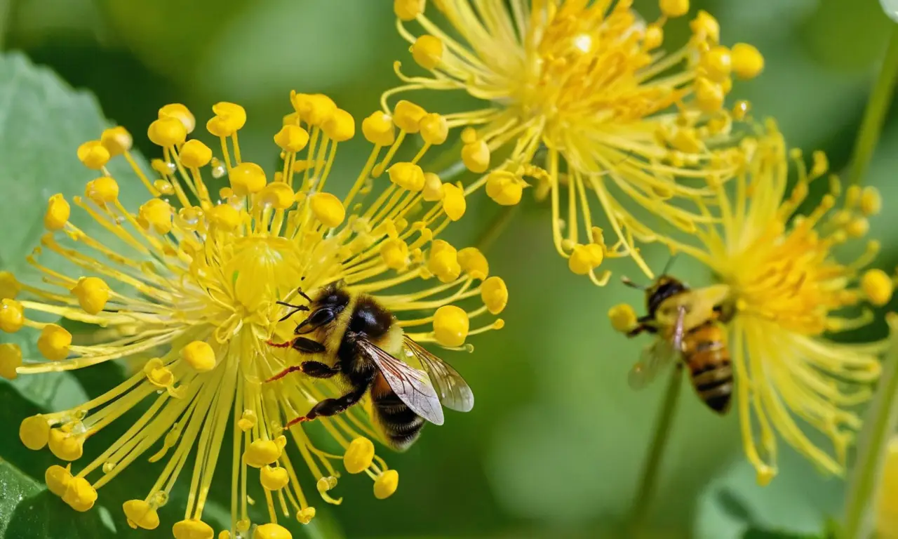 Abejas en un ecosistema armonioso y vibrante