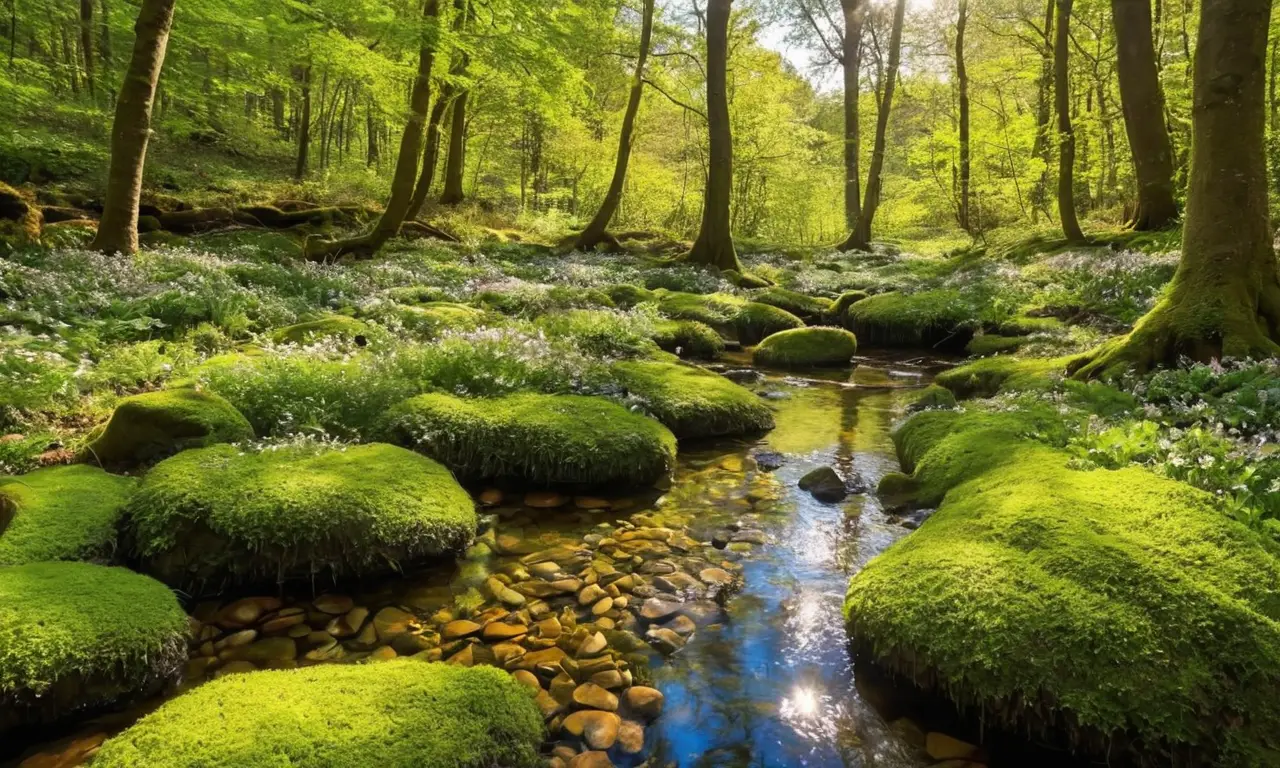 Naturaleza vibrante llena de vida y armonía