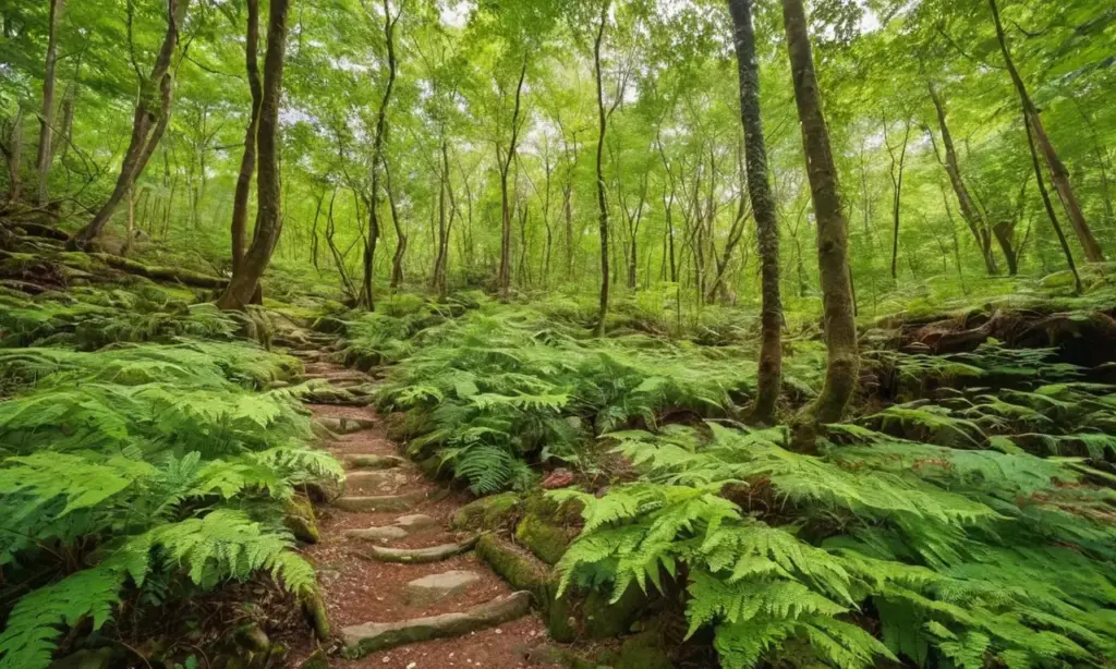 Bosque vibrante y lleno de vida