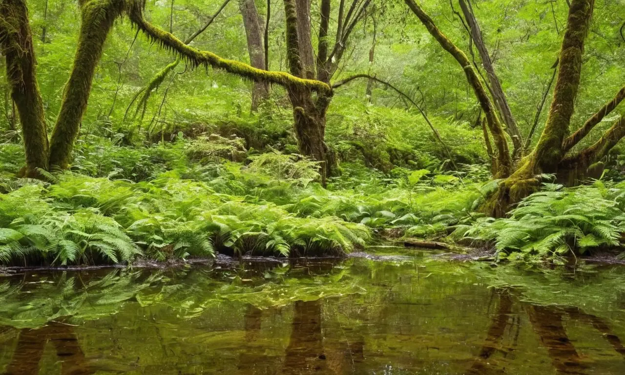 Bosque vibrante y diverso en armonía