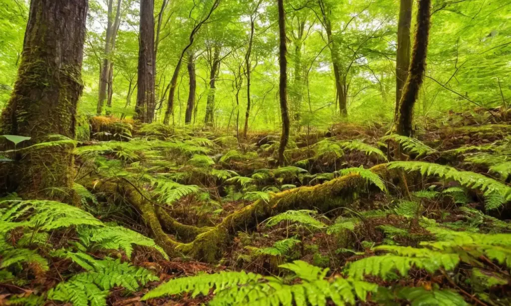 Bosque vibrante de vida y tranquilidad
