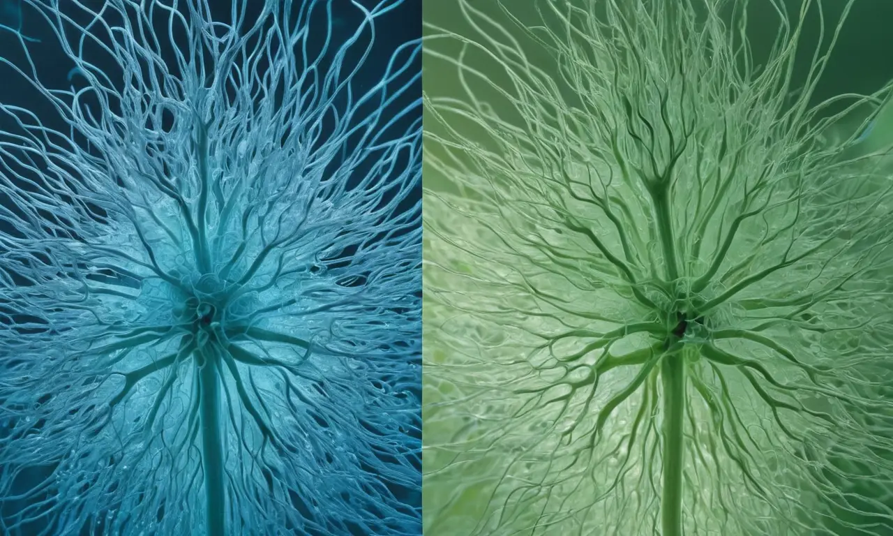 Micrografía de cilios y flagelos celulares