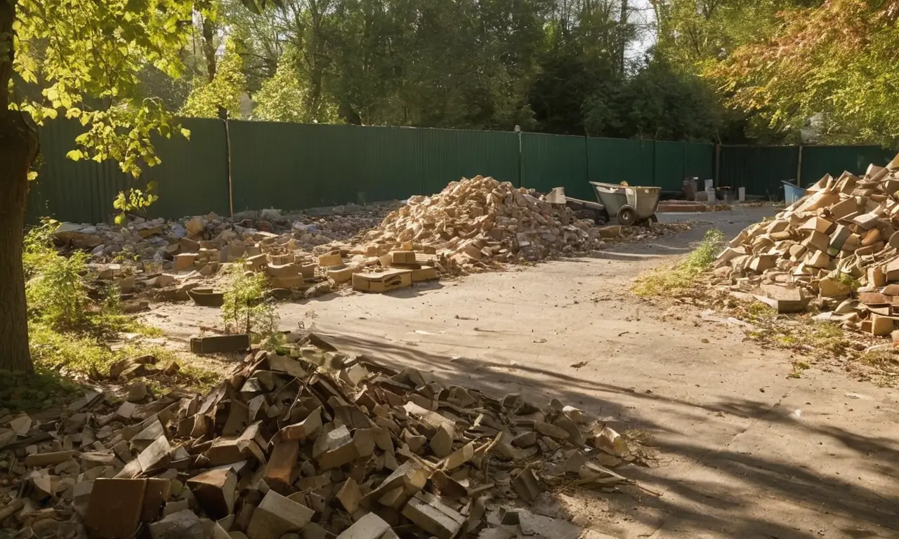 Un caótico y desordenado sitio de construcción