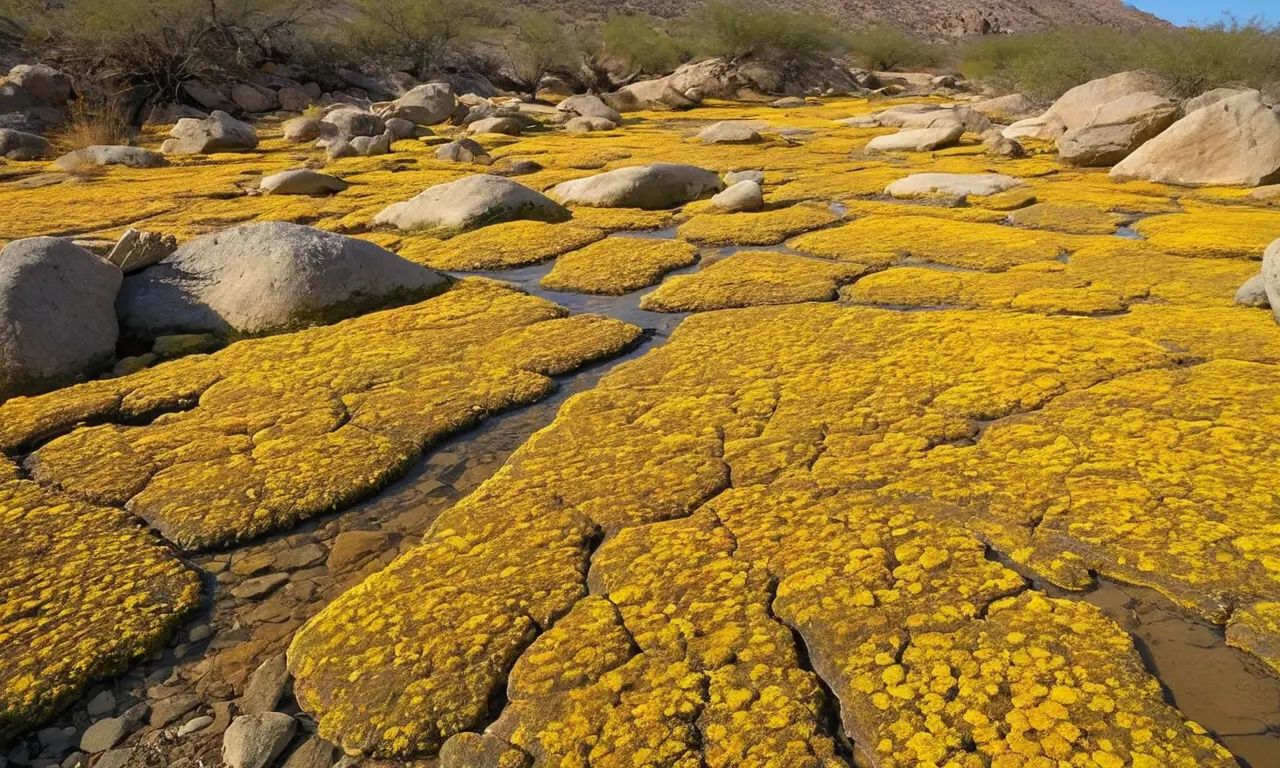 Paisaje desértico vibrante y lleno de vida