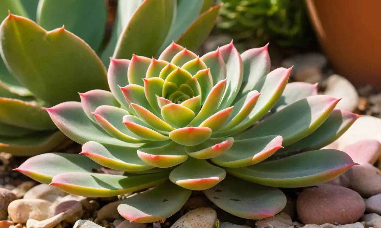 Echeveria pulvinata destaca por su belleza fresca