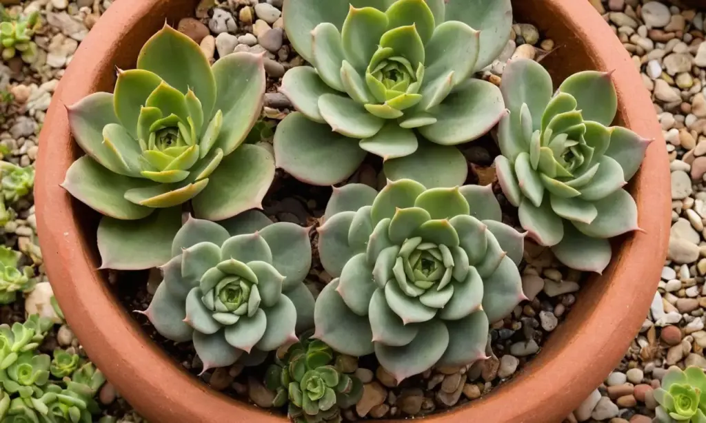 Echeveria pulvinata en elegante arreglo terracota