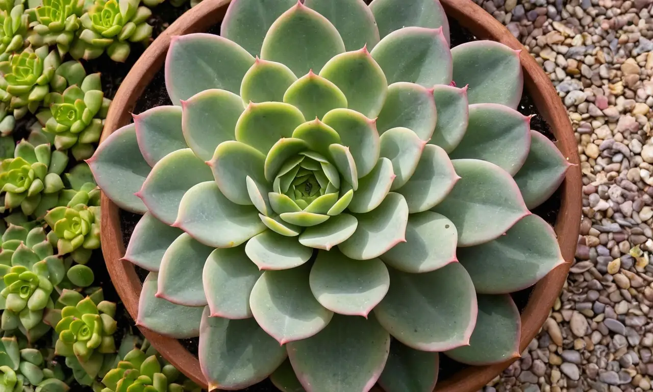 Echeverria secunda en hermoso entorno natural