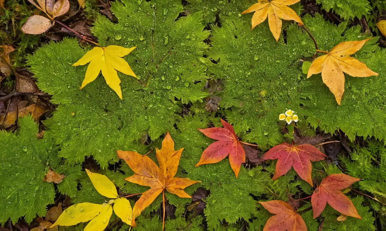Bosque vibrante con vida y detalles naturales