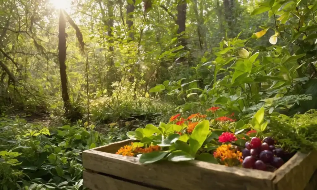 Un exuberante y vibrante bosque lleno de vida