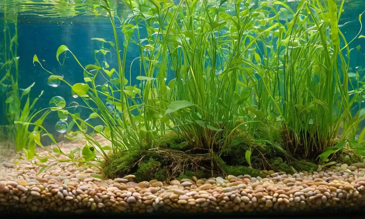 Ecosistema vibrante en un vidrio iluminado