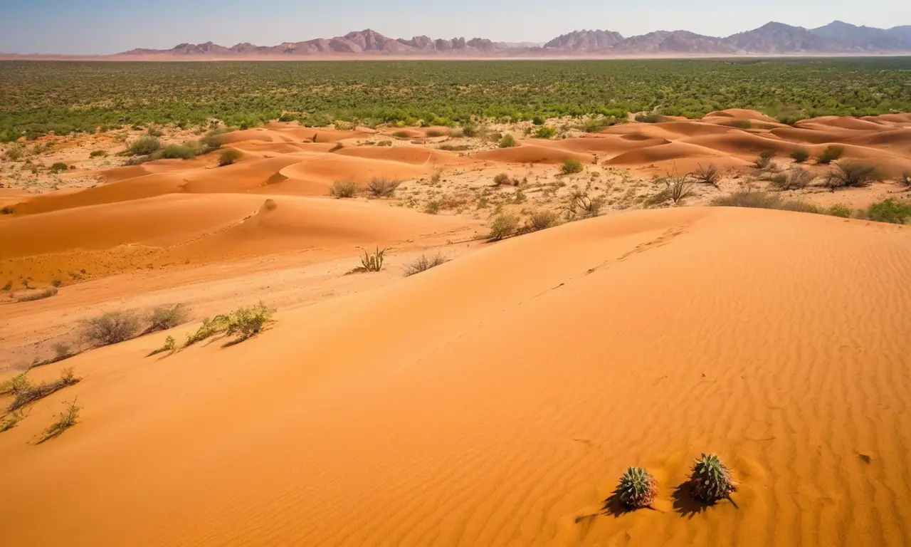Desierto dorado, vida oculta y calma serena
