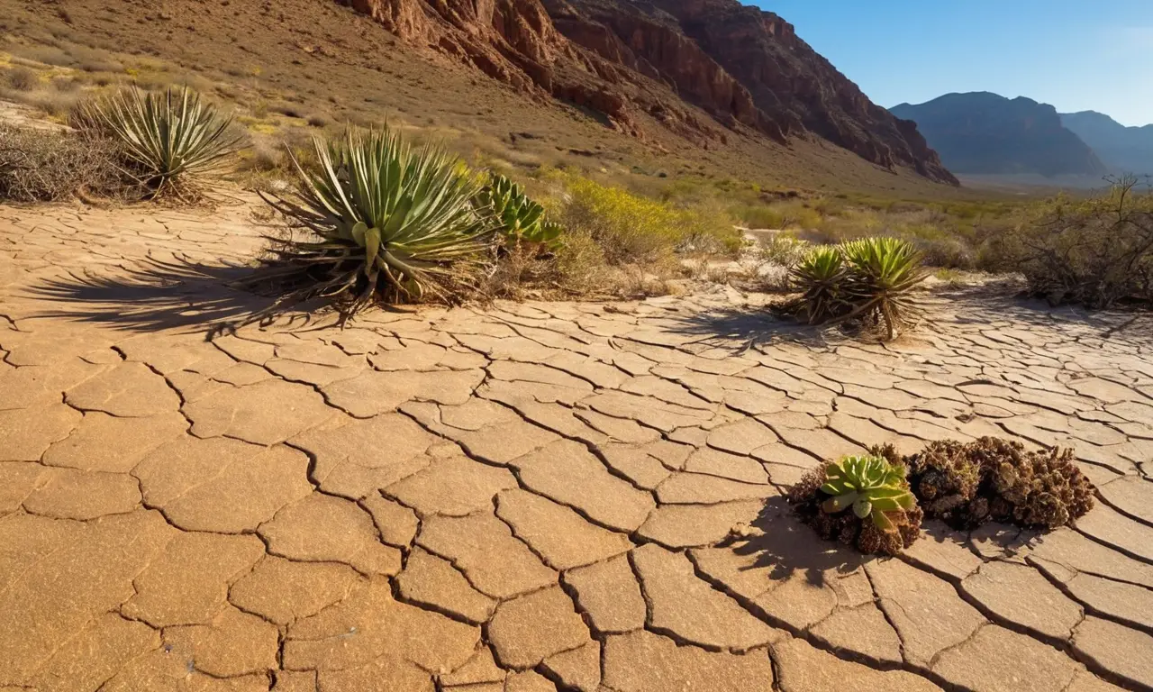 Desierto hermoso con contrastes y vida