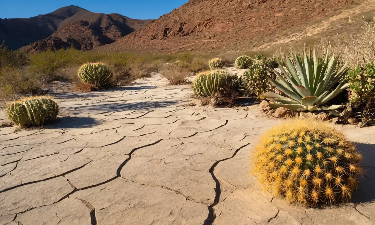 Desierto con dunas y vida resiliente
