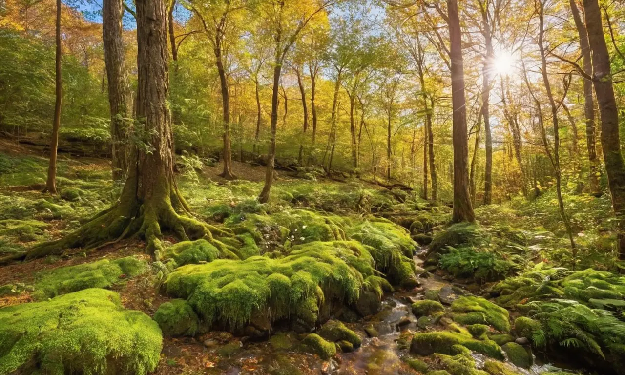 Un bosque vibrante y lleno de vida