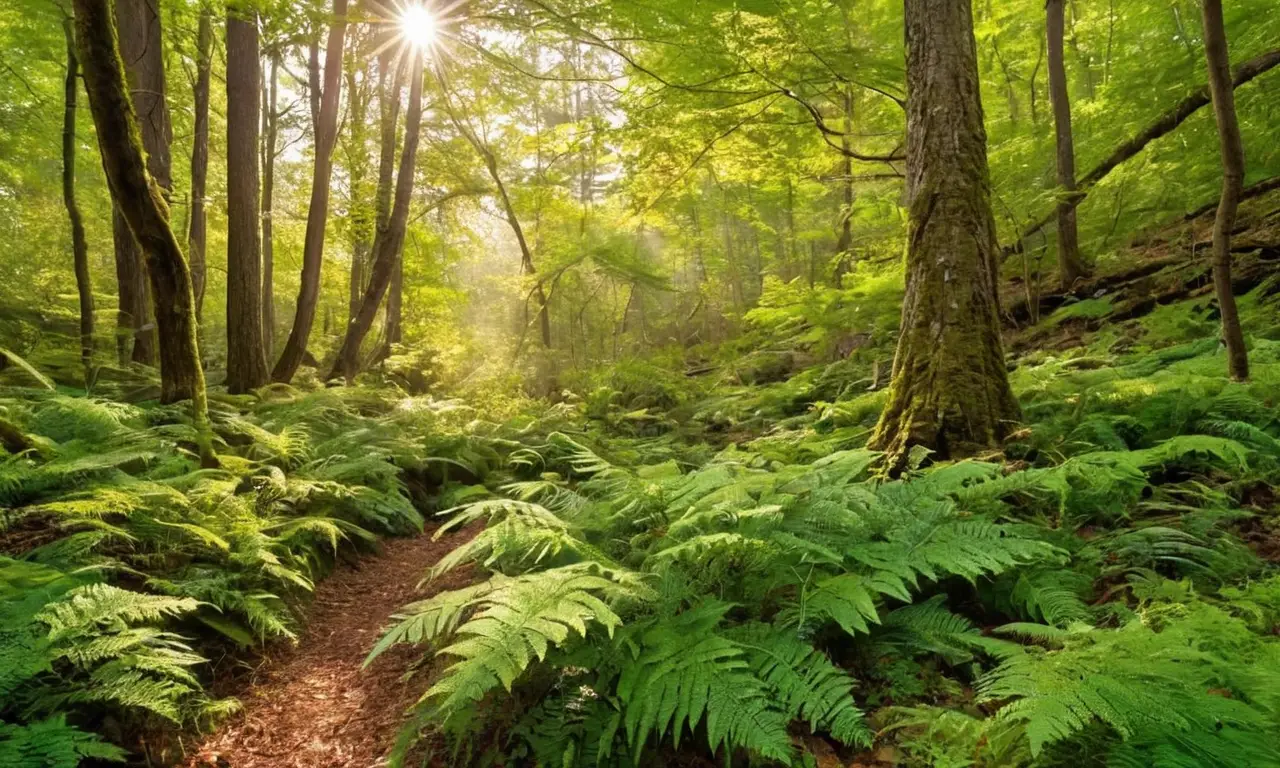 Bosque vibrante y sereno invita a explorar