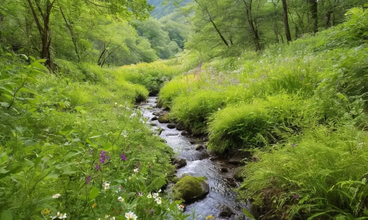 Naturaleza vibrante y armoniosa en perfecto equilibrio