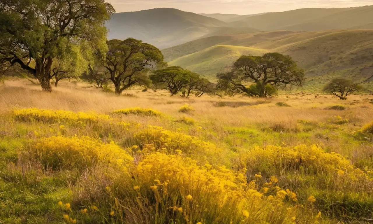 Paisaje natural vibrante y lleno de vida