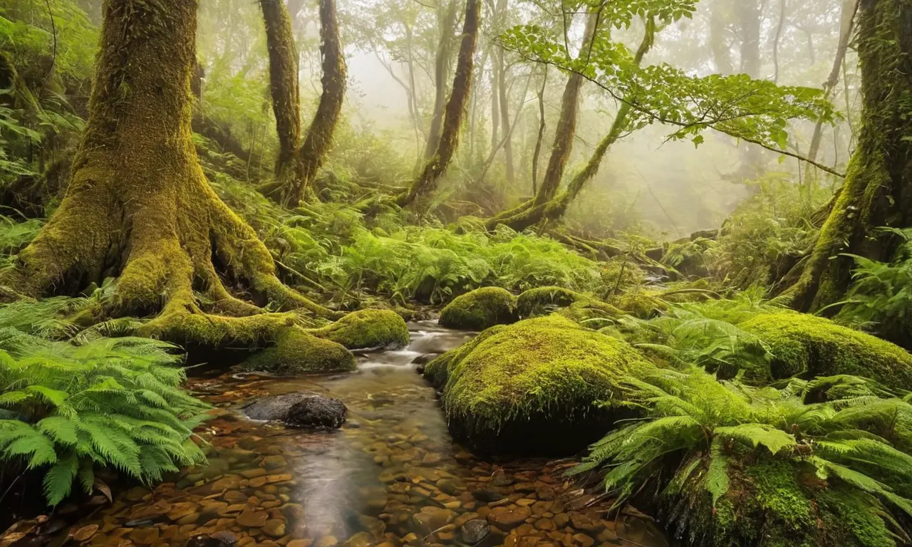 Selva vibrante llena de vida y biodiversidad