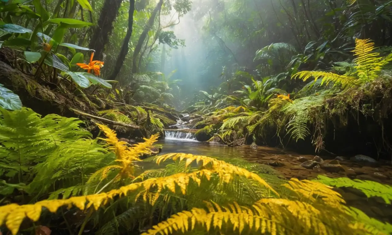 Selva vibrante rebosante de vida y belleza