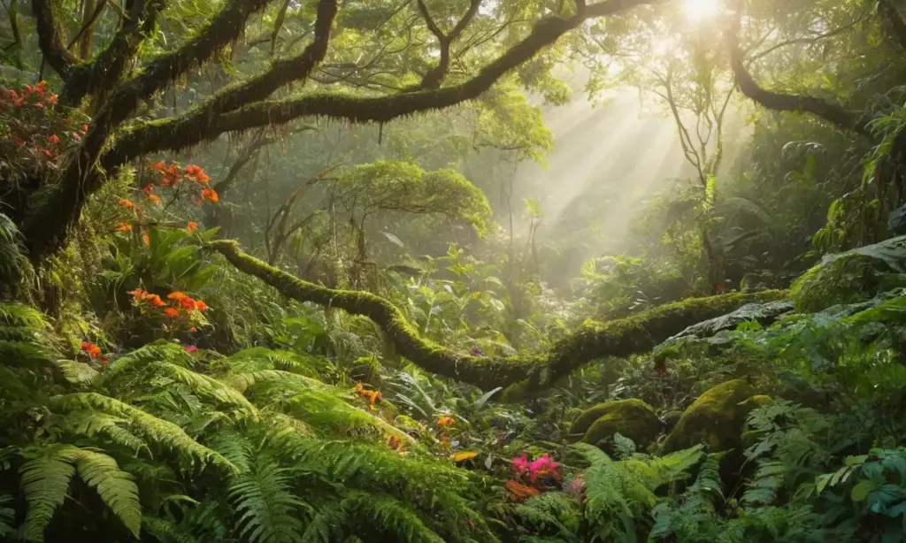 Selva vibrante llena de vida y diversidad