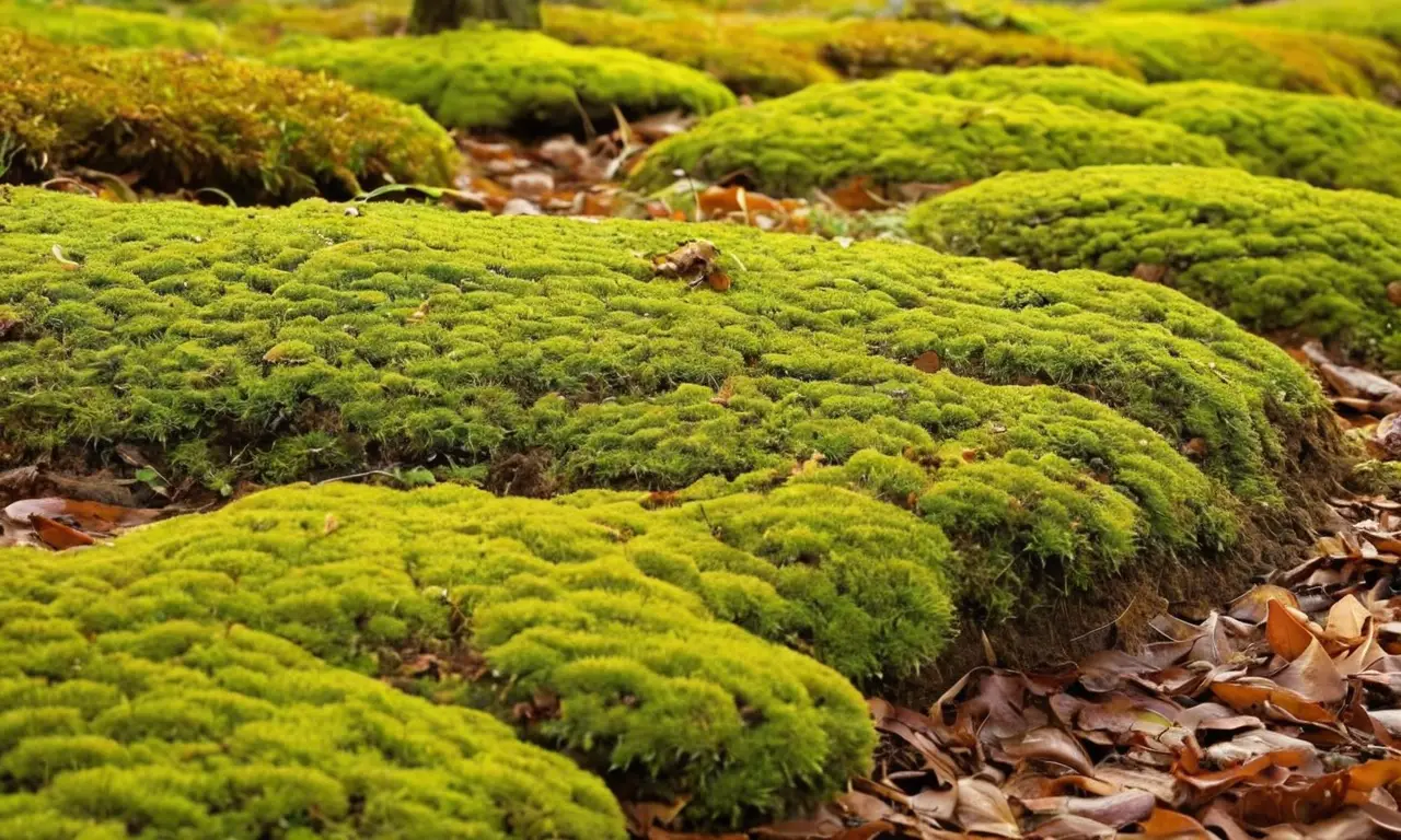 Suelo rico y diverso bajo un denso bosque