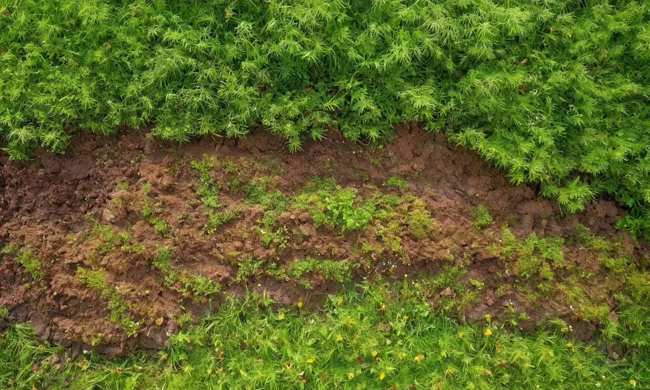Suelo rico y variado con vegetación vibrante