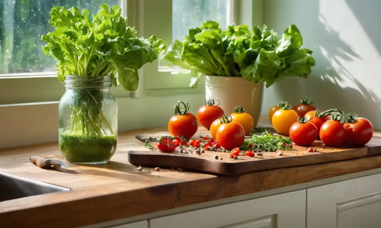 Cocina iluminada, acogedora y llena de vida