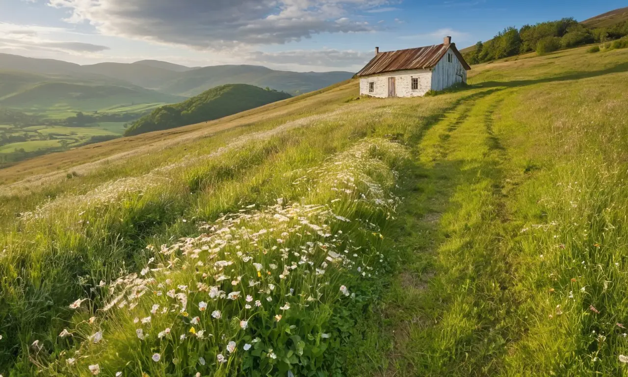 Un paisaje sereno con cielo y naturaleza