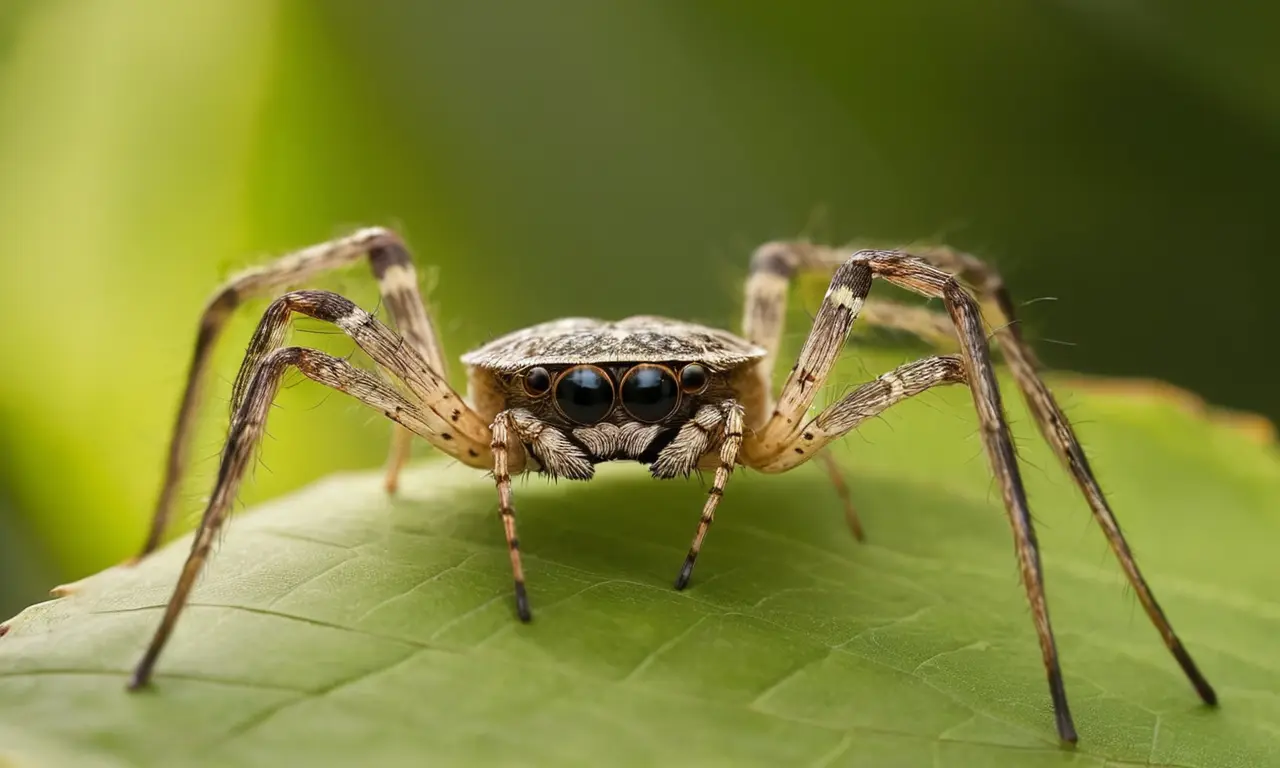 Araña detallada en su entorno natural