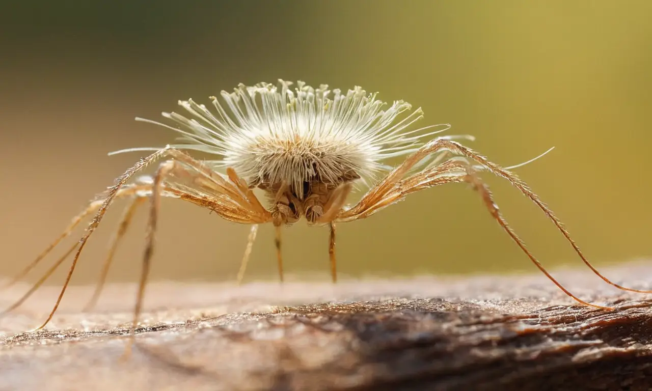 Invertebrado detallado en un mundo microscópico