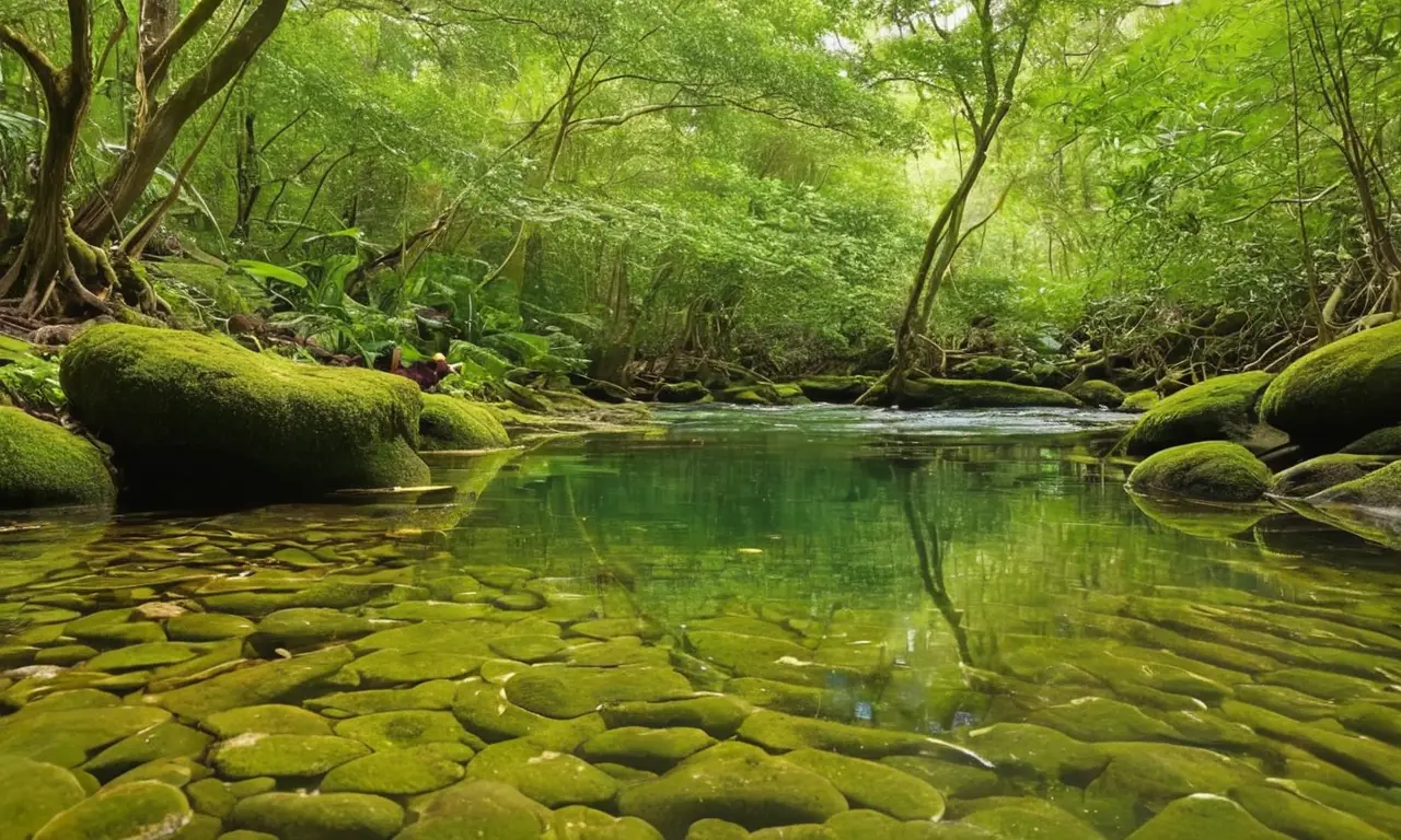 Río claro rodeado de vegetación exuberante
