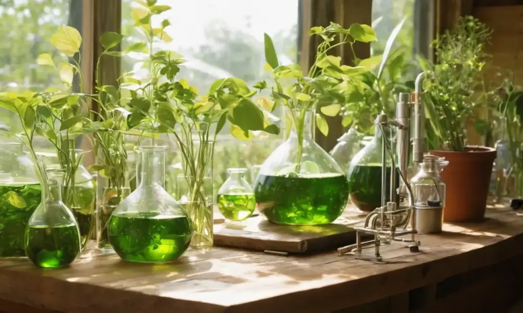 Laboratorio innovador con naturaleza y sostenibilidad