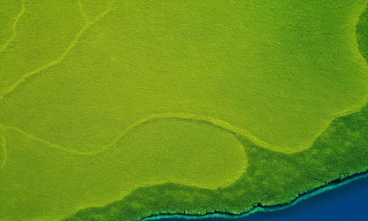 Algas brillantes crean vida en el agua