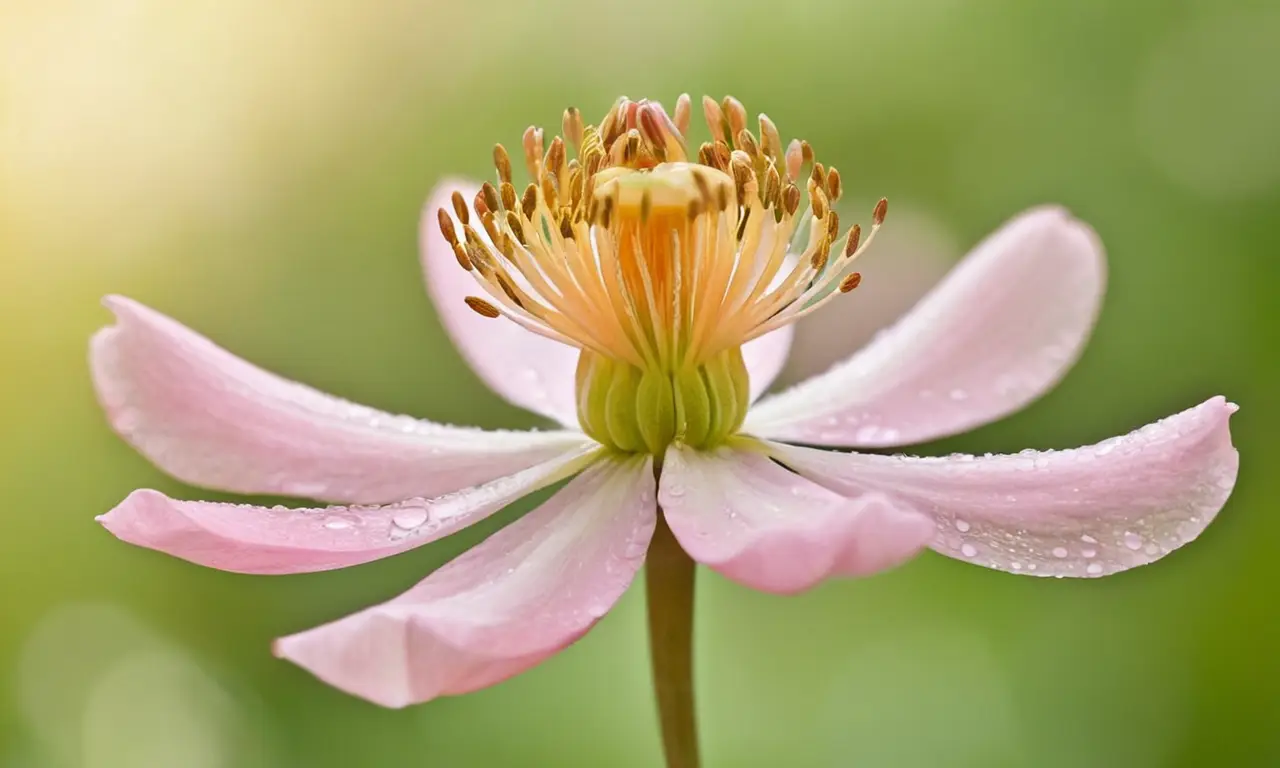Hermosa flor en pleno esplendor natural