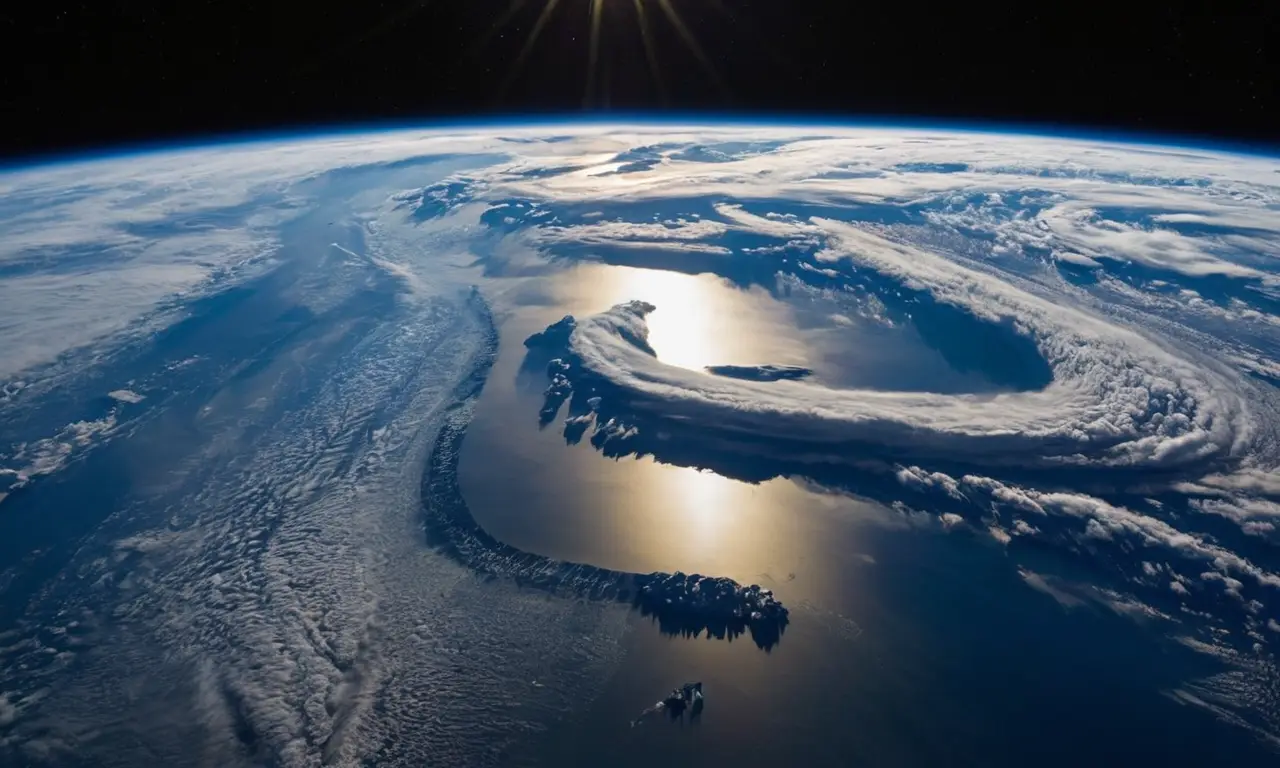 Espectacular vista de la Tierra desde el espacio