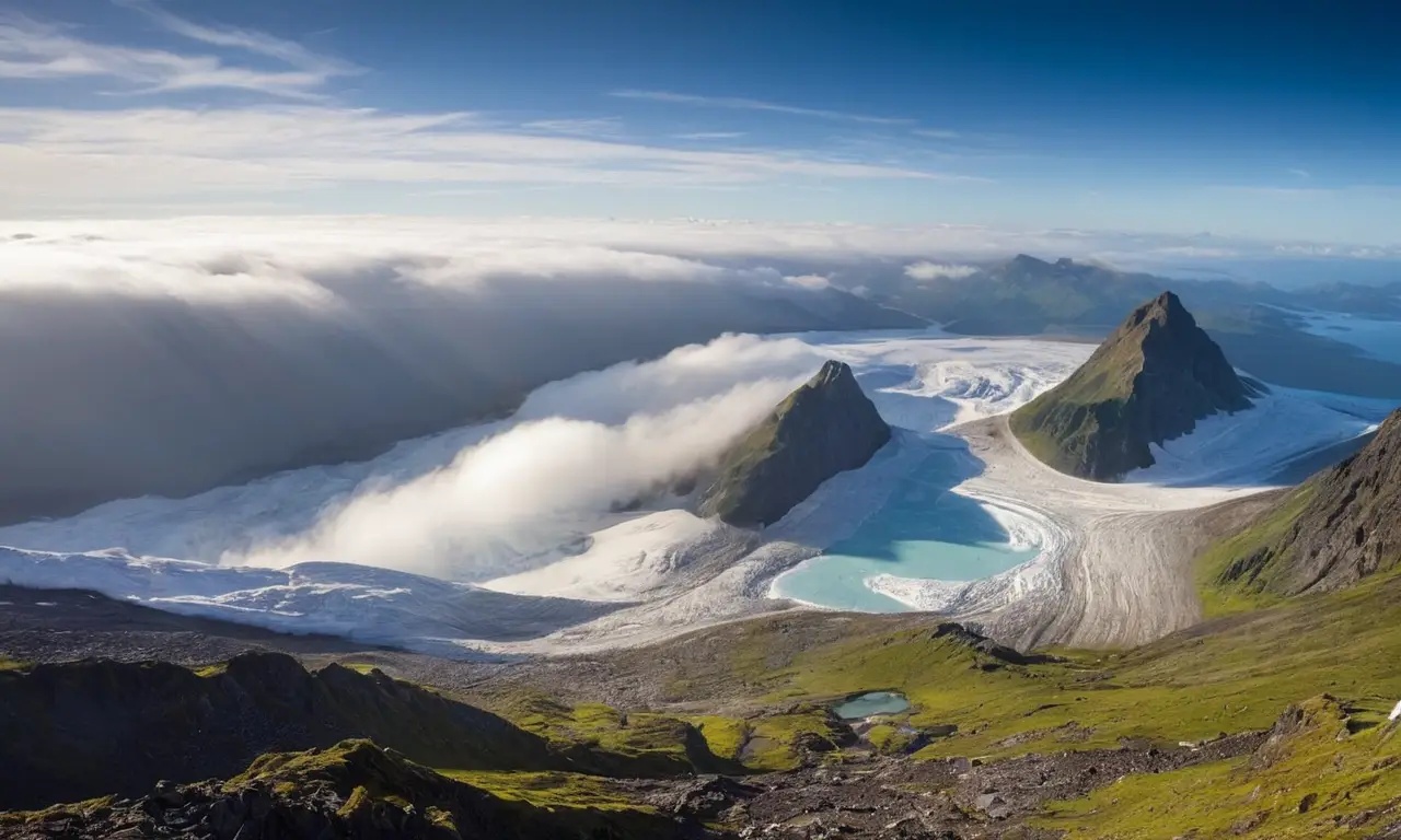 Tierra hermosa vista desde el espacio