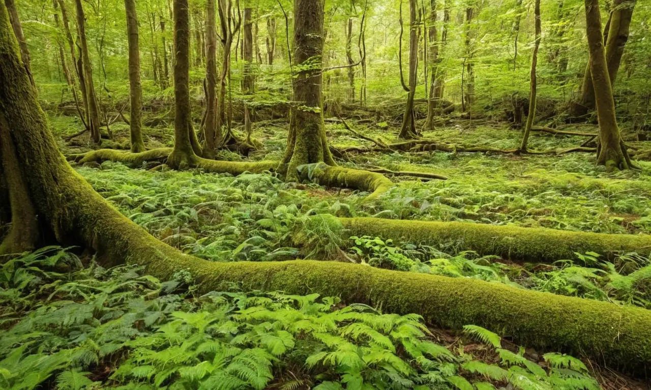 Un vibrante ecosistema forestal lleno de vida