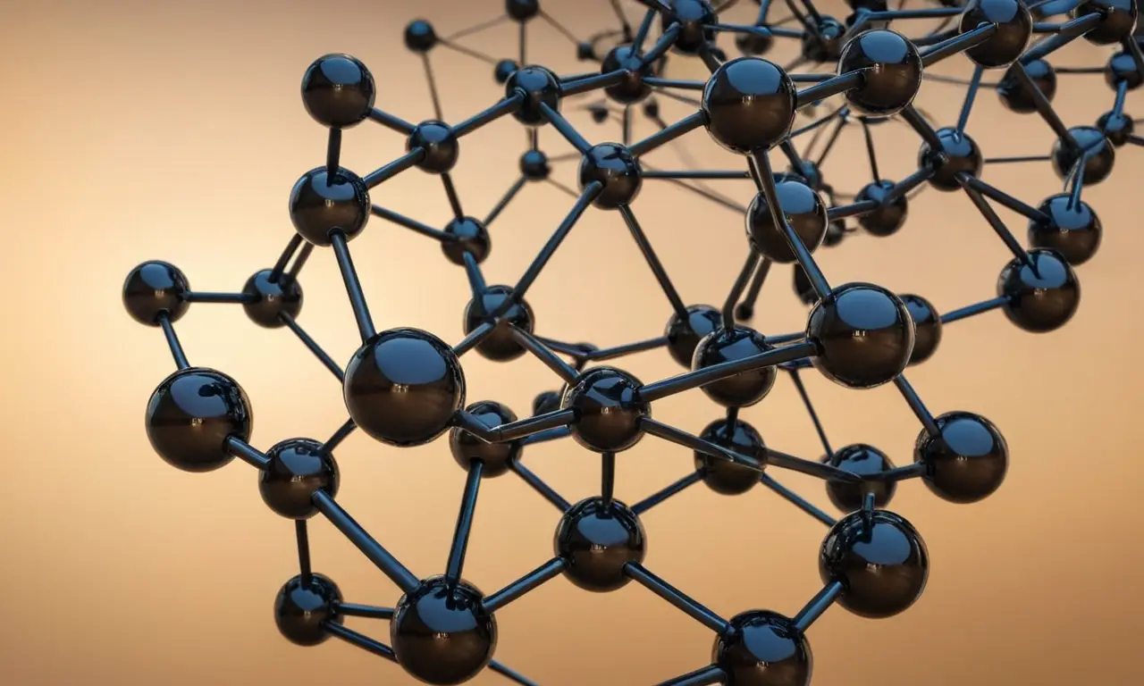 Estructura molecular de carbono con vida