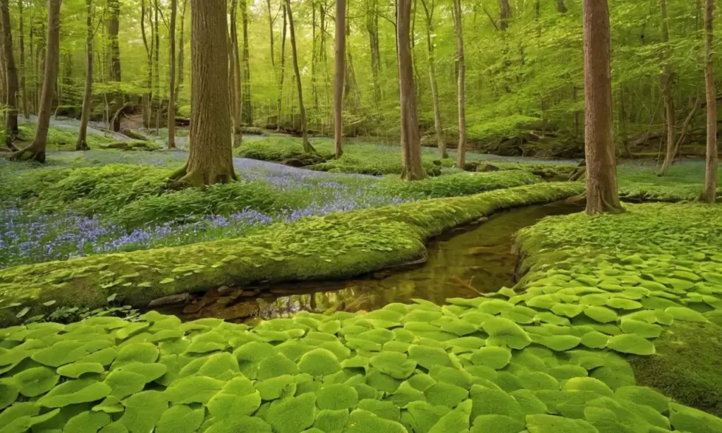 Bosque vibrante y armonioso lleno de vida