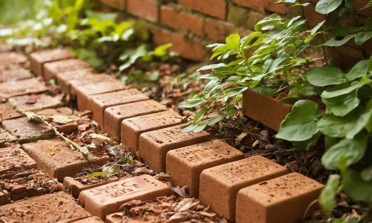 Eco-ladrillos reciclados enfatizan sostenibilidad y naturaleza