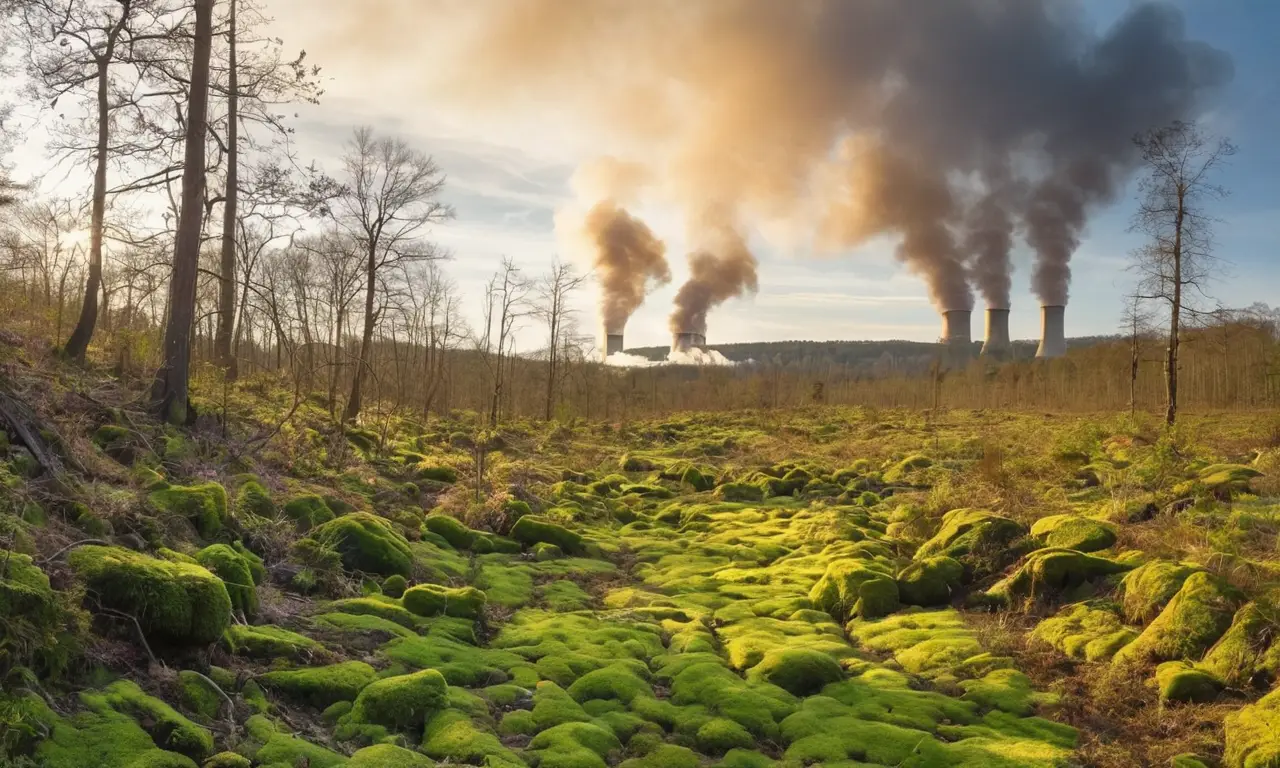 Naturaleza vibrante contrasta con devastación industrial