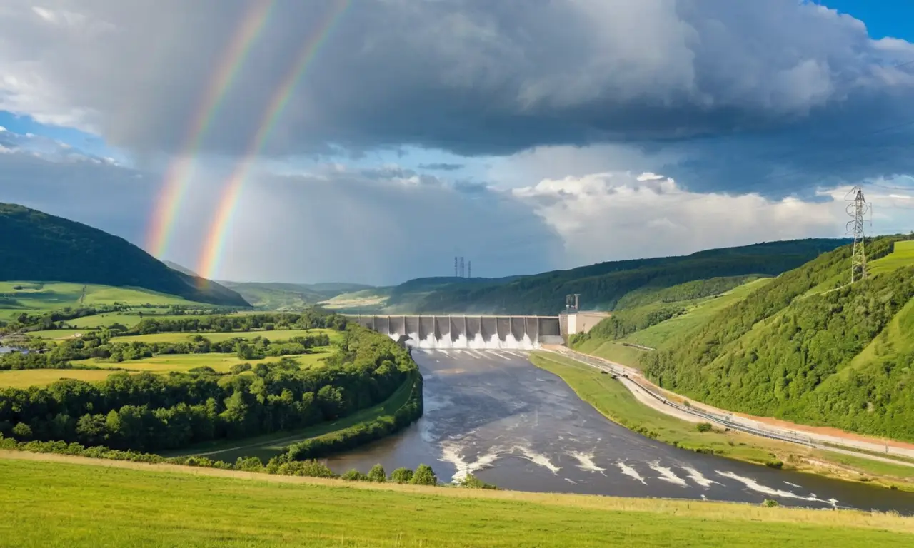 Gran represa hidroeléctrica muestra innovación y naturaleza